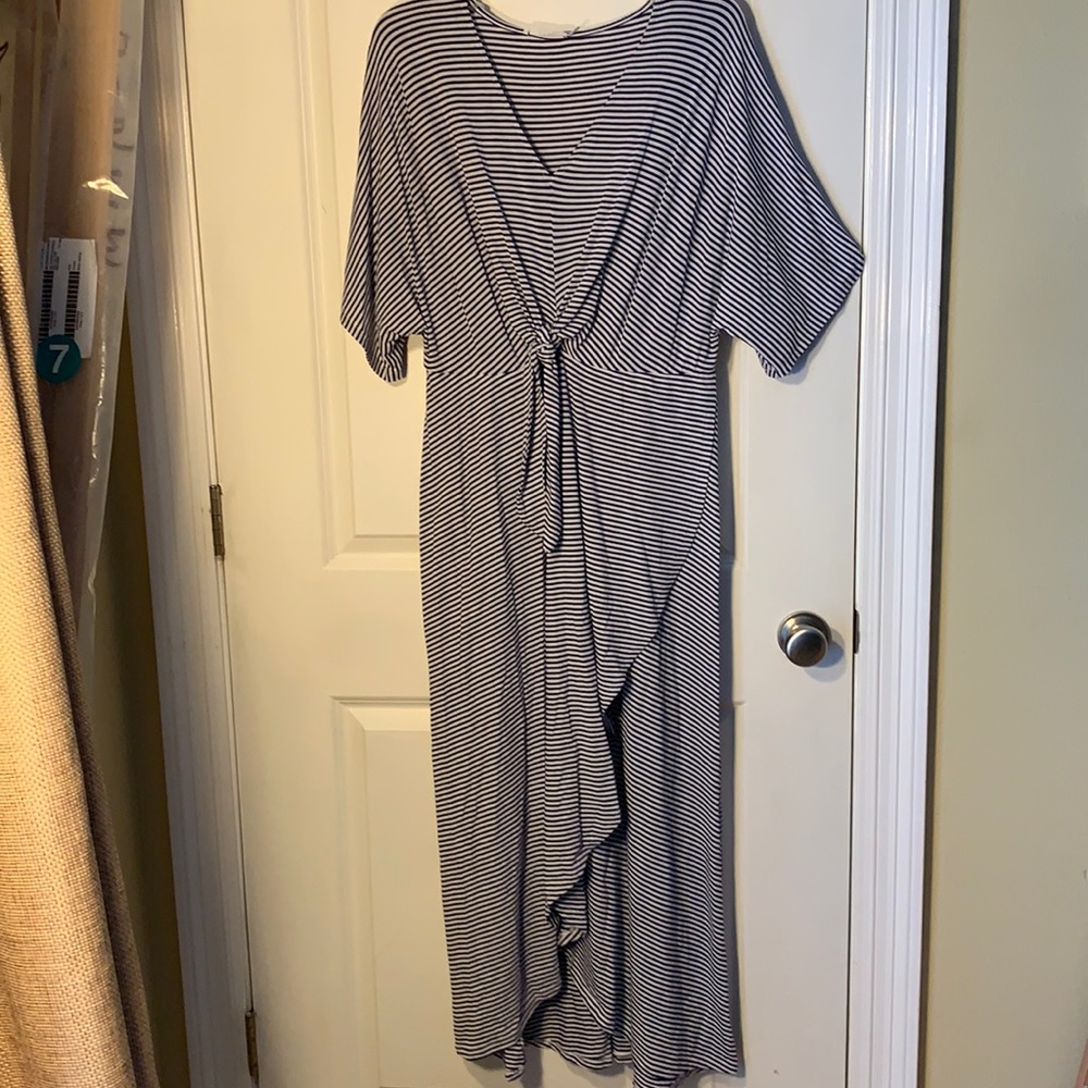 Royal Blue and white striped dress